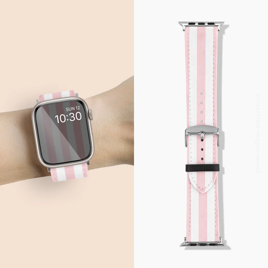 Baby Pink Stripe - Apple Watch Band