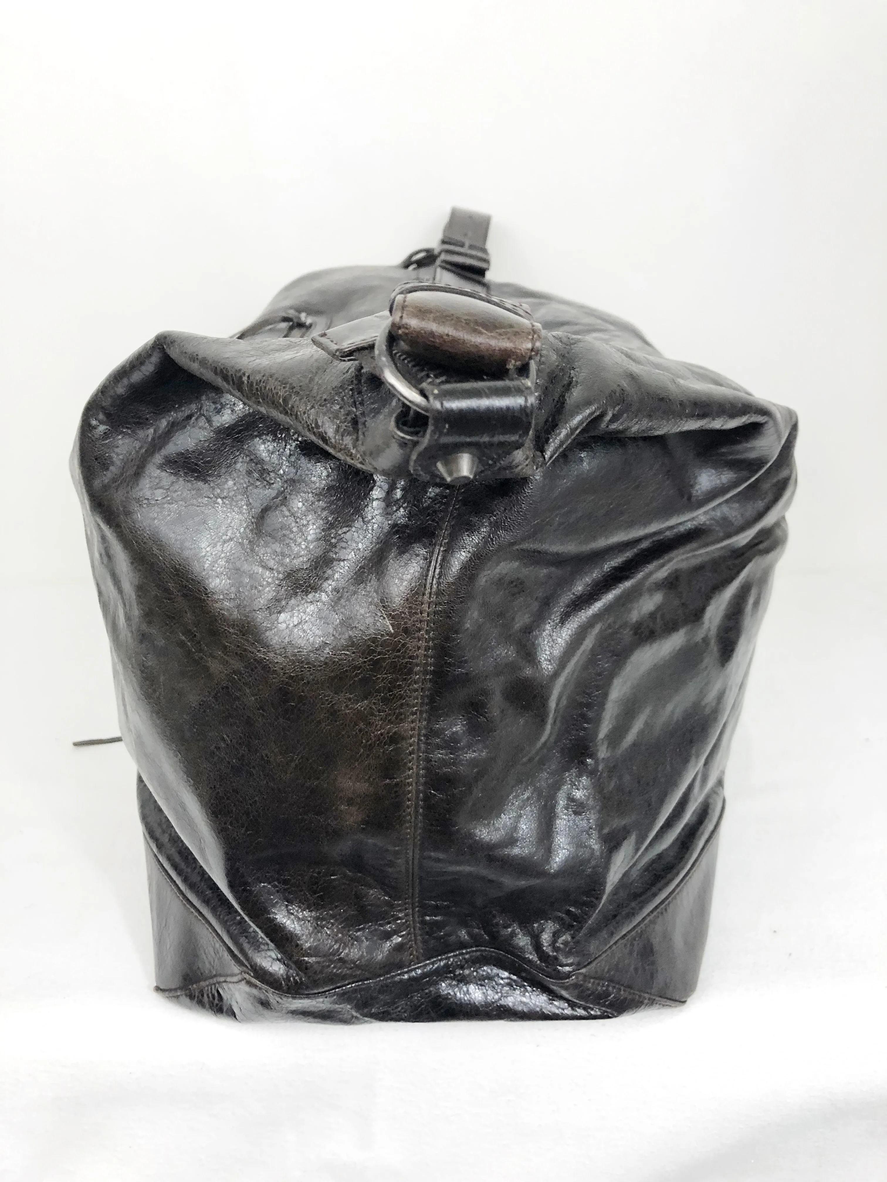 Balenciaga Leather Weekender