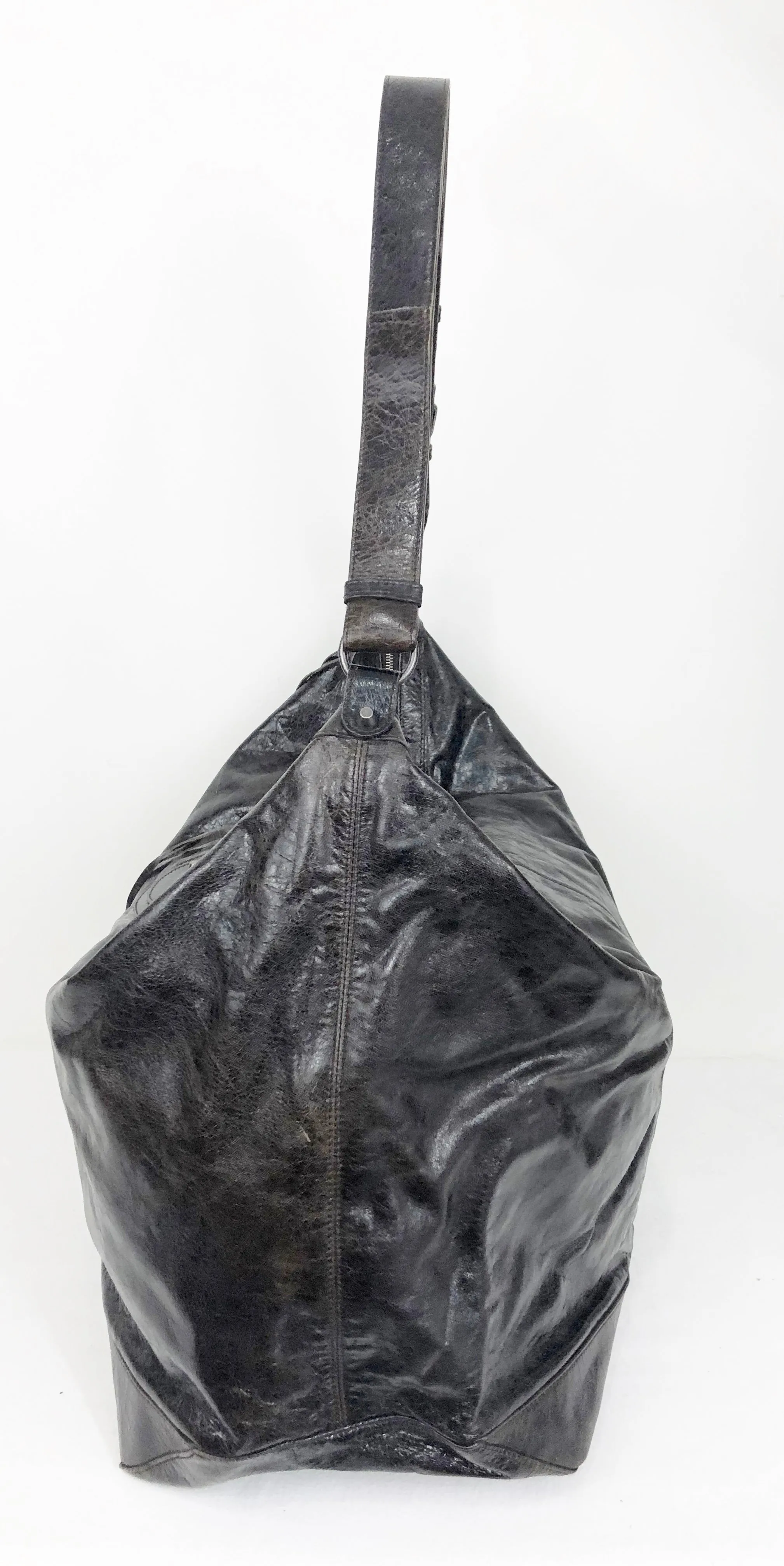 Balenciaga Leather Weekender