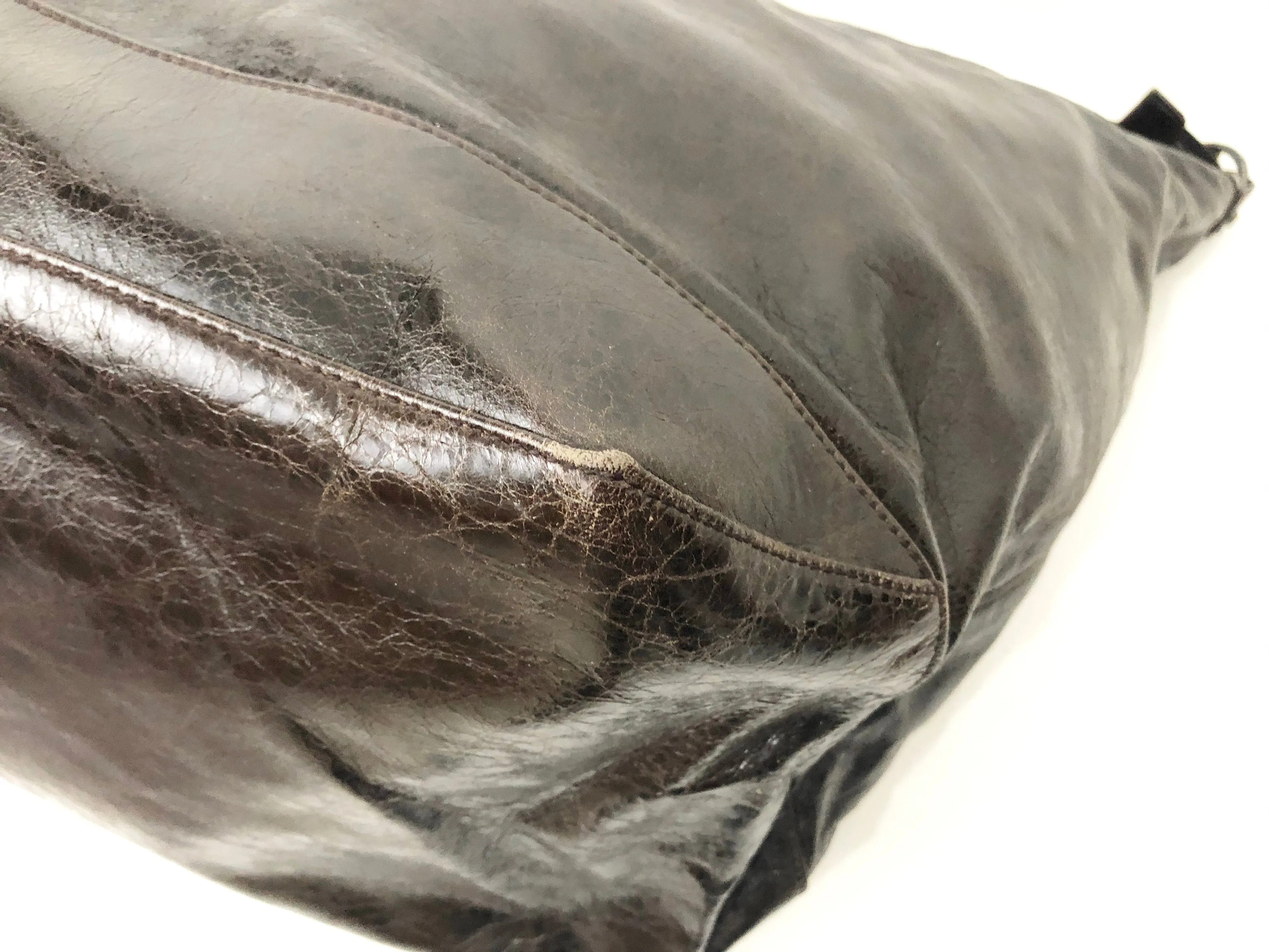 Balenciaga Leather Weekender