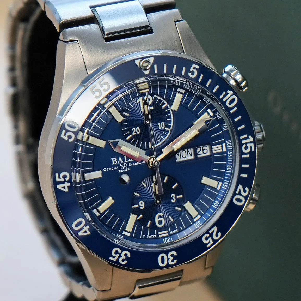 BALL Roadmaster Rescue Chronograph Watch 42mm DC3030C Limited Edition Automatic Wristwatch ALL Original Box & Papers