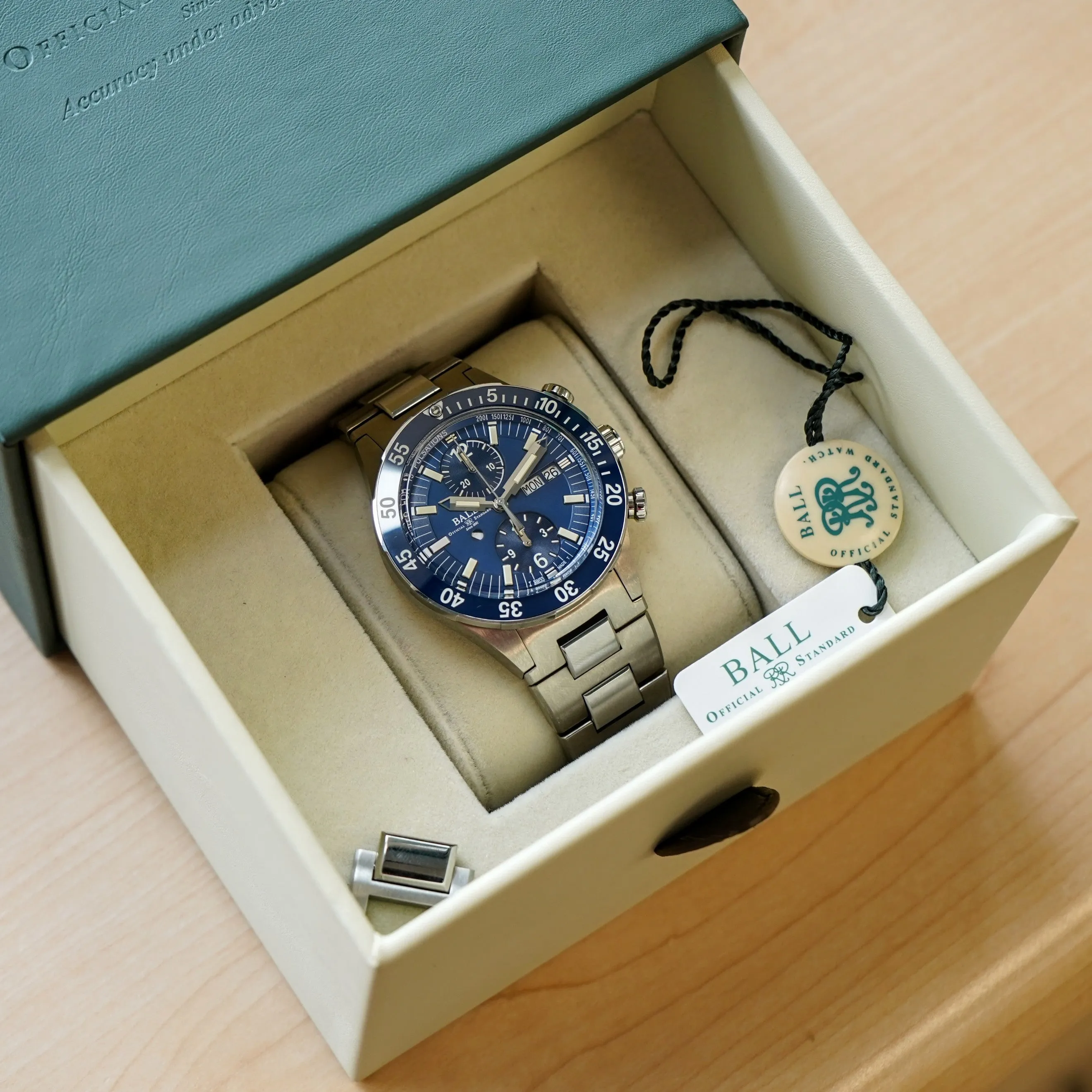 BALL Roadmaster Rescue Chronograph Watch 42mm DC3030C Limited Edition Automatic Wristwatch ALL Original Box & Papers