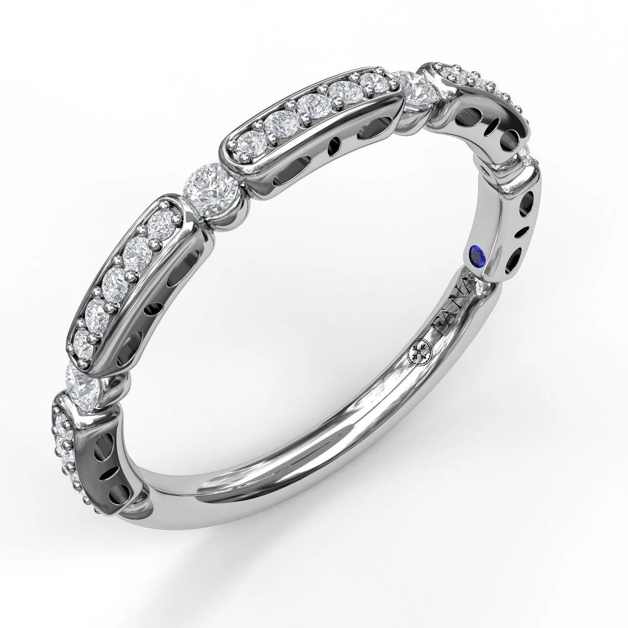 Bar and Bead Diamond Band