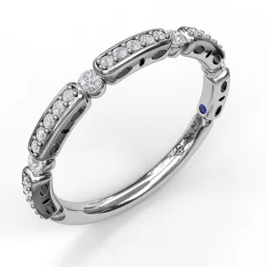 Bar and Bead Diamond Band
