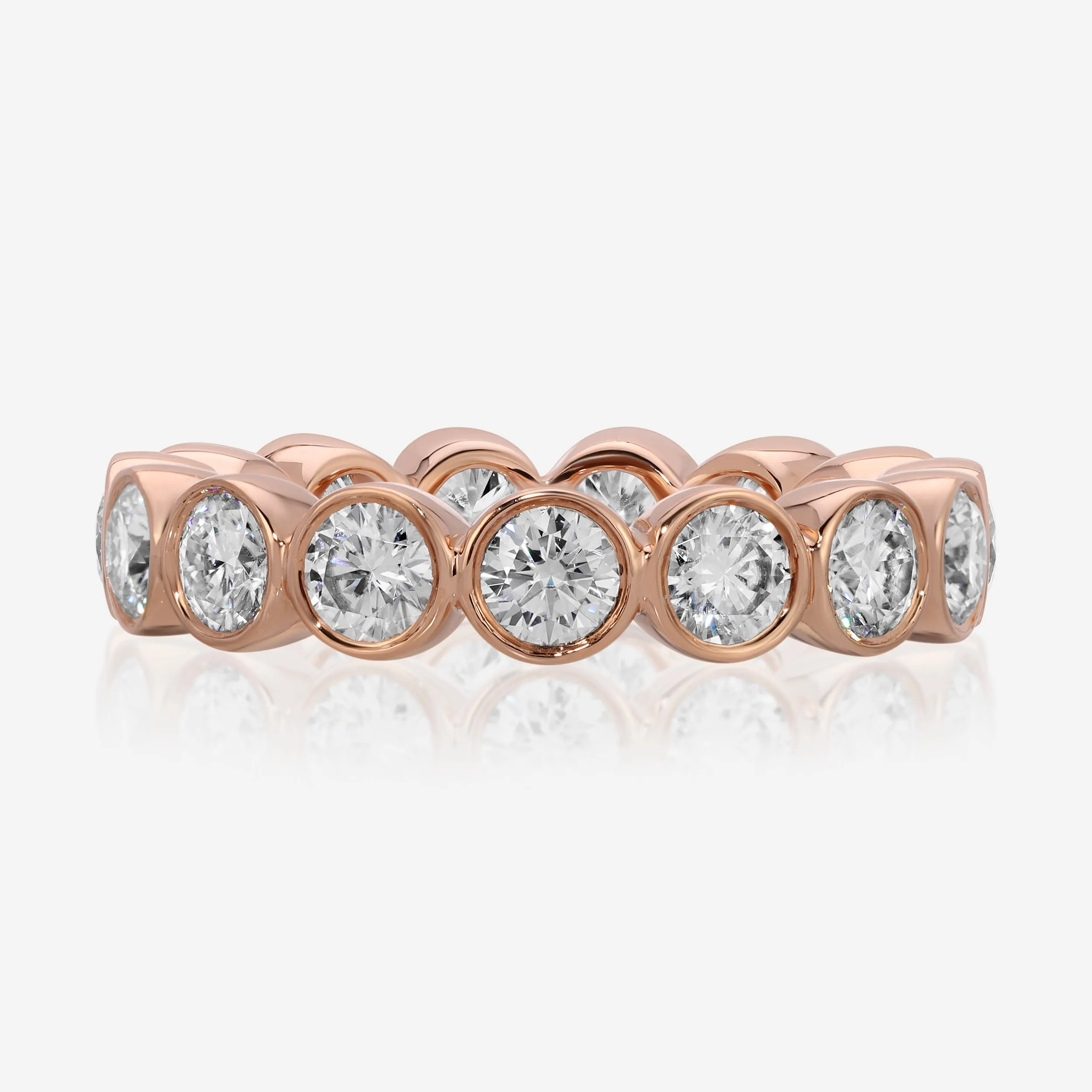 Beau Round Bezel Eternity Bands