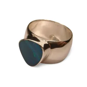 Beautiful Sterling 925 Silver Opal Ring Band