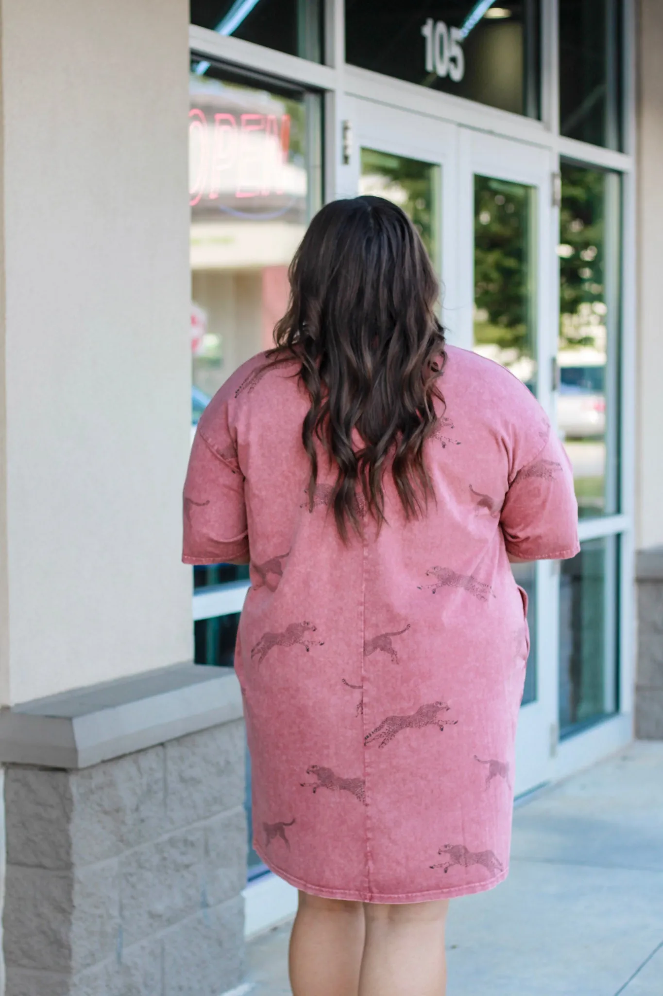 Because Life is Fun Rust Cheetah Dress