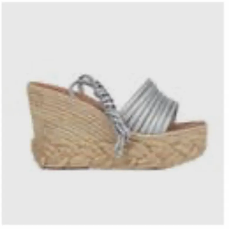 Becca Silver Wedges