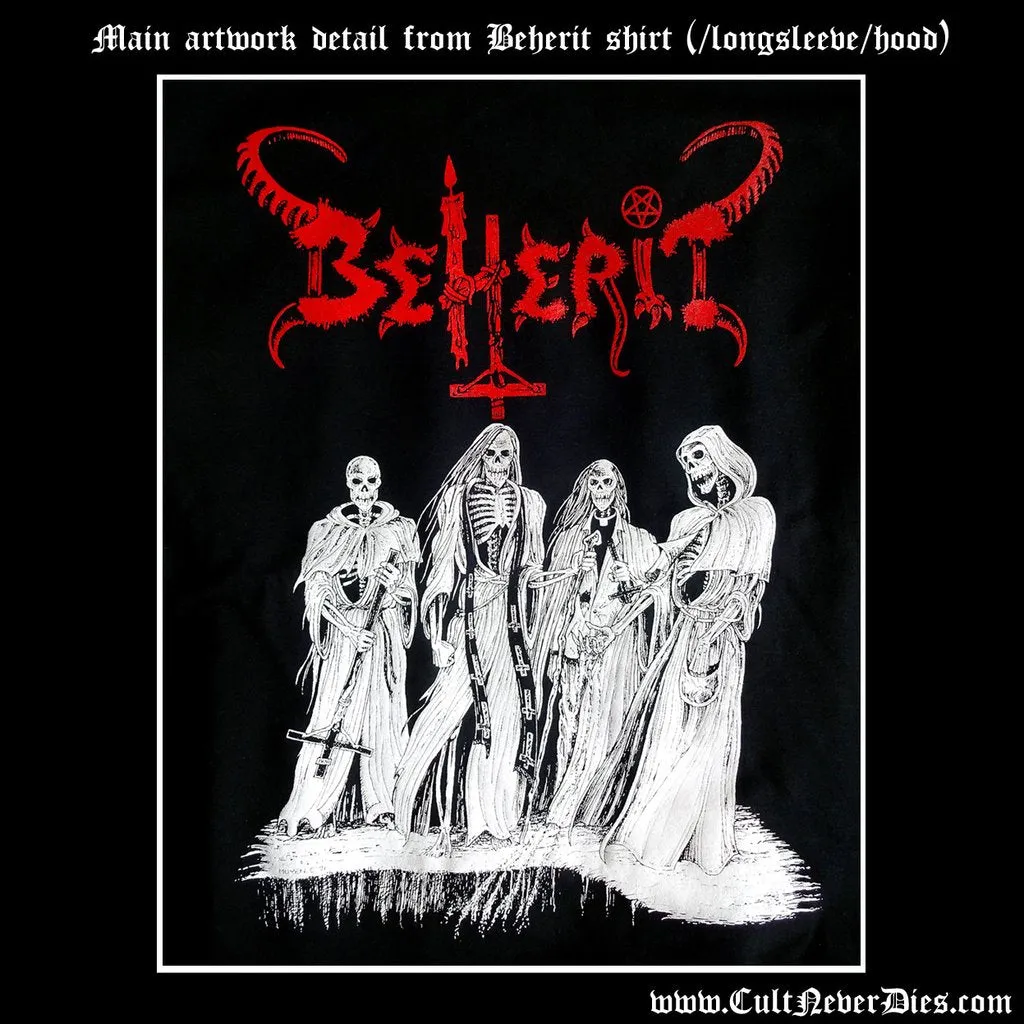 BEHERIT - Satanic Metal Temple T-SHIRT MALE MEDIUM