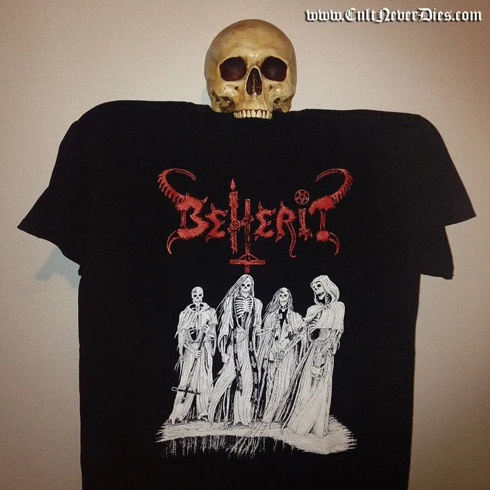 BEHERIT - Satanic Metal Temple T-SHIRT MALE MEDIUM