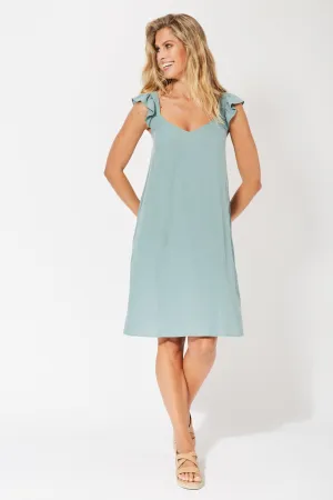 Belize cap sleeve dress in Mineral by Haven