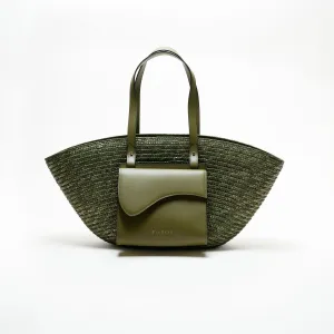 Biagini x DS7 - Le Grand Panier Wave - Green & Olive