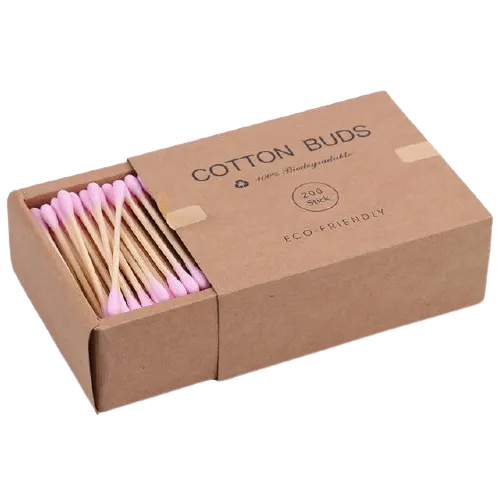 Biodegradable Organic Bamboo Cotton Swabs
