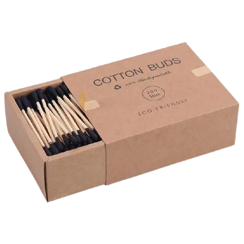 Biodegradable Organic Bamboo Cotton Swabs