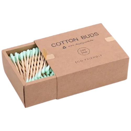 Biodegradable Organic Bamboo Cotton Swabs