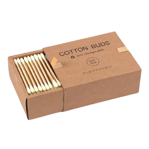 Biodegradable Organic Bamboo Cotton Swabs