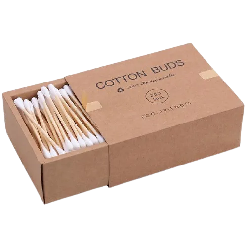 Biodegradable Organic Bamboo Cotton Swabs