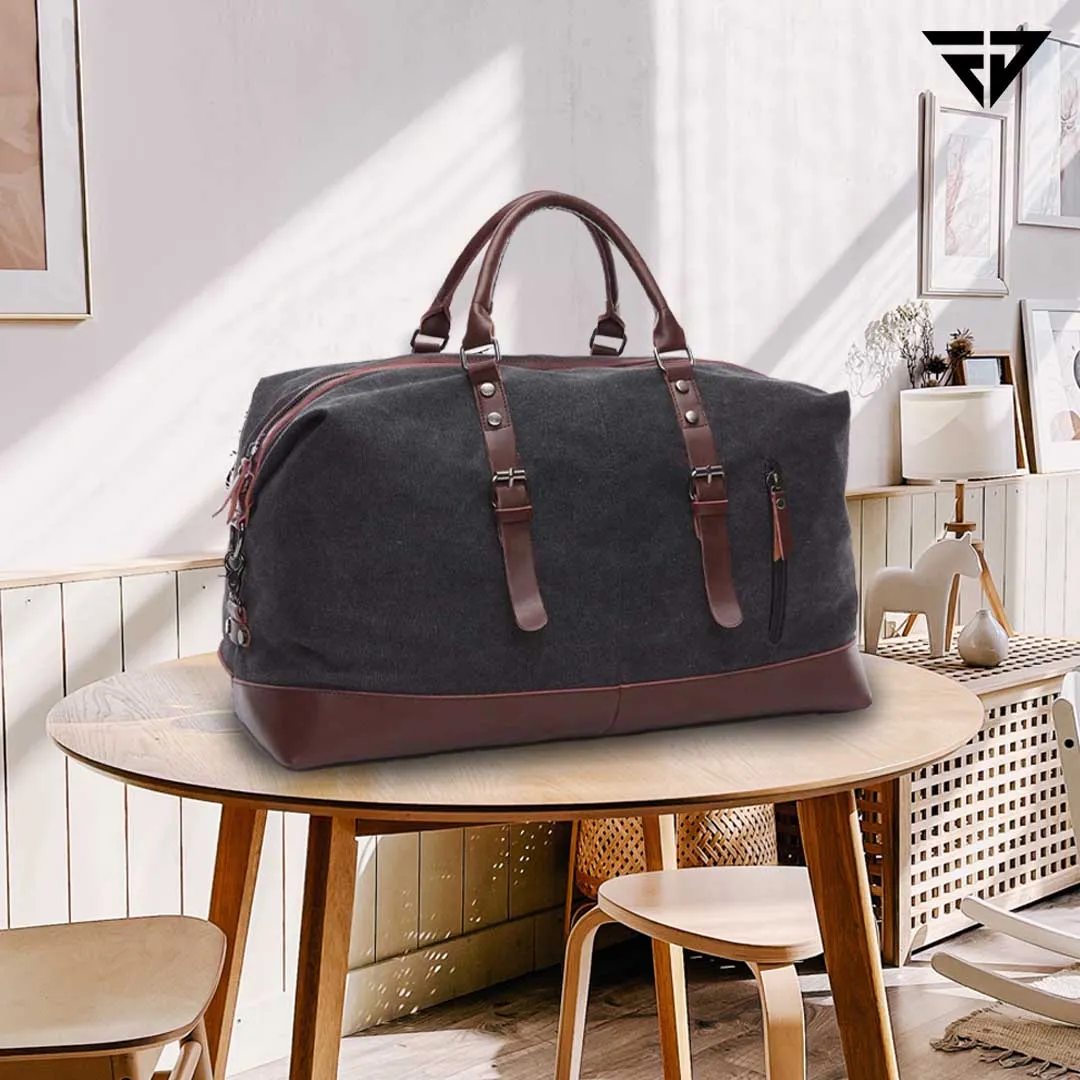 Black Canvas 40L Travel Duffle