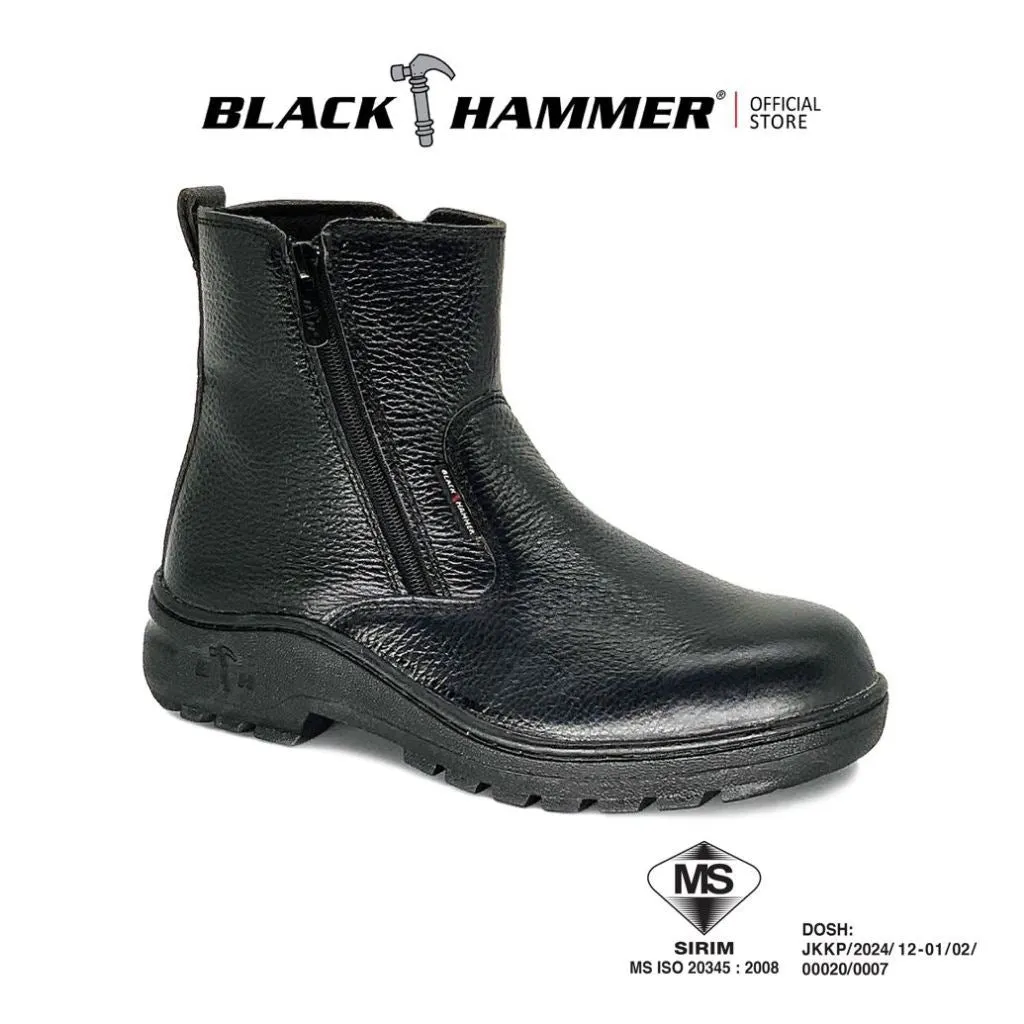 Black Hammer 2000 Series Mid Cut Safety Shoes BH 2333 (SIRIM APPROVED)