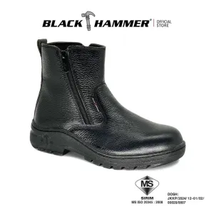 Black Hammer 2000 Series Mid Cut Safety Shoes BH 2333 (SIRIM APPROVED)