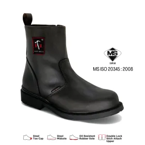 Black Hammer 4000 Series Mid Cut Safety Shoes BH4664 (SIRIM APPROVED)