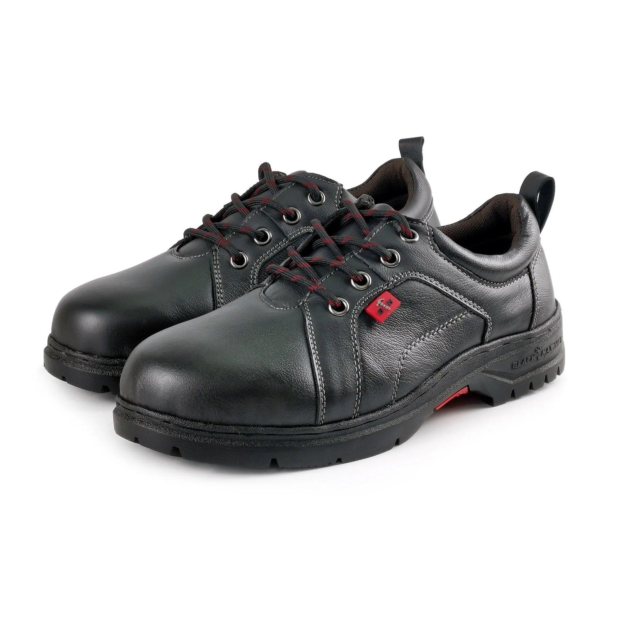 Black Hammer Low Cut Lace Up Ladies Safety Shoes BH 3887