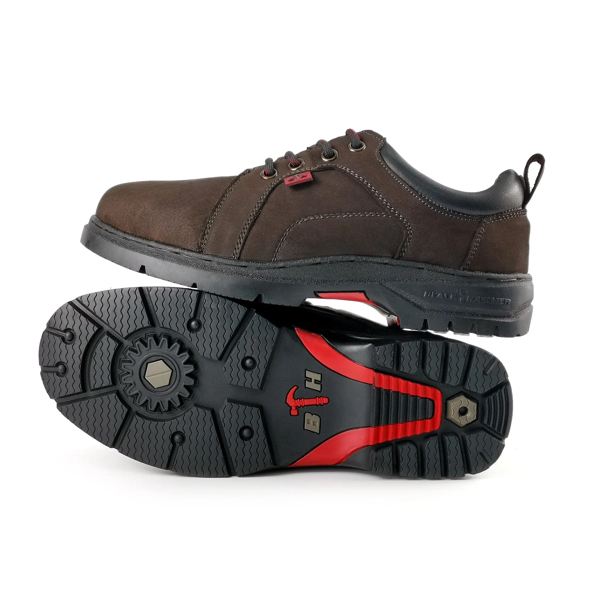 Black Hammer Low Cut Lace Up Ladies Safety Shoes BH 3887