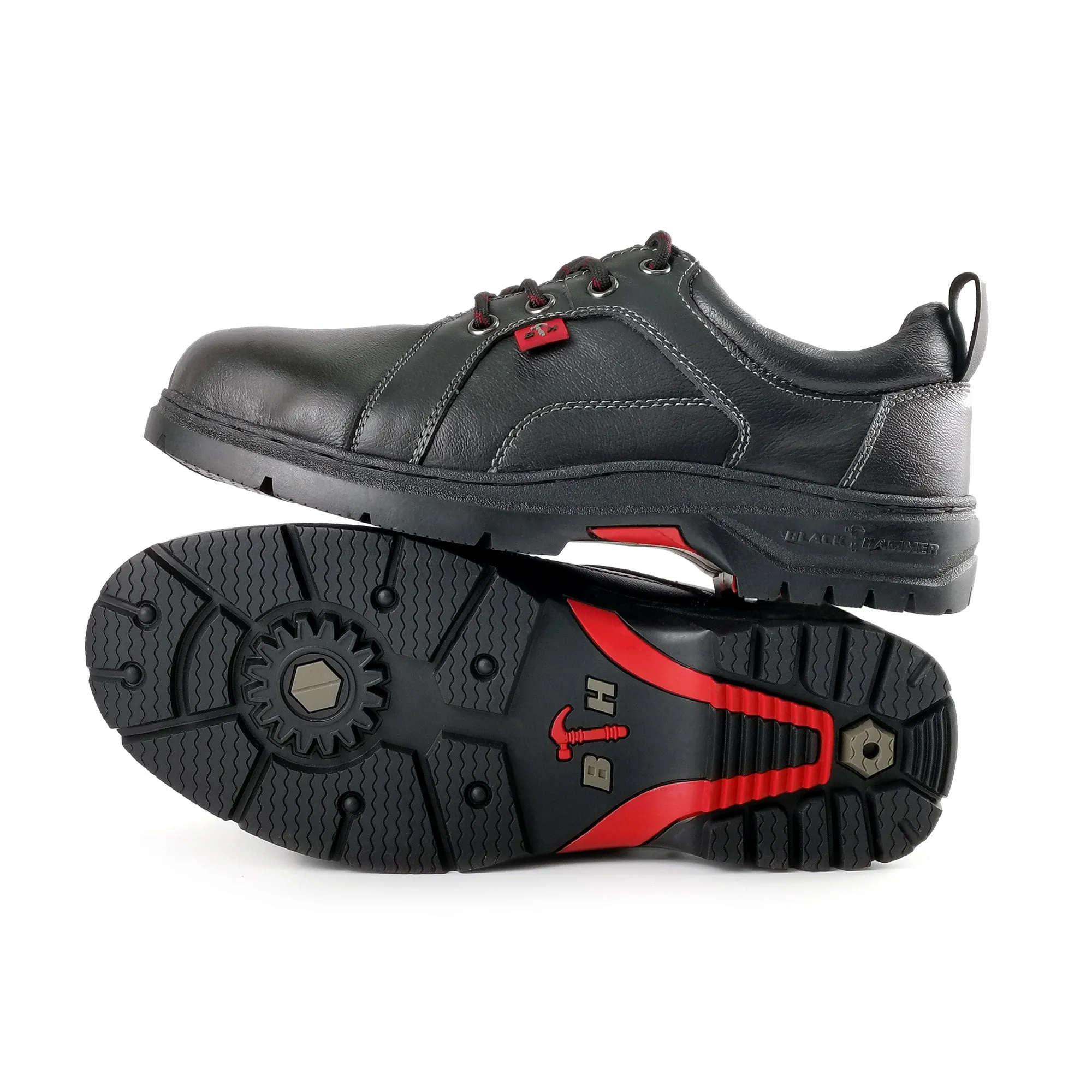 Black Hammer Low Cut Lace Up Ladies Safety Shoes BH 3887