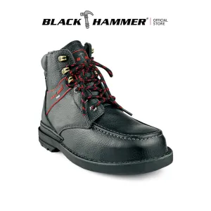 Black Hammer Men Mid Cut with Shoelace Safety Shoe BHS-26619