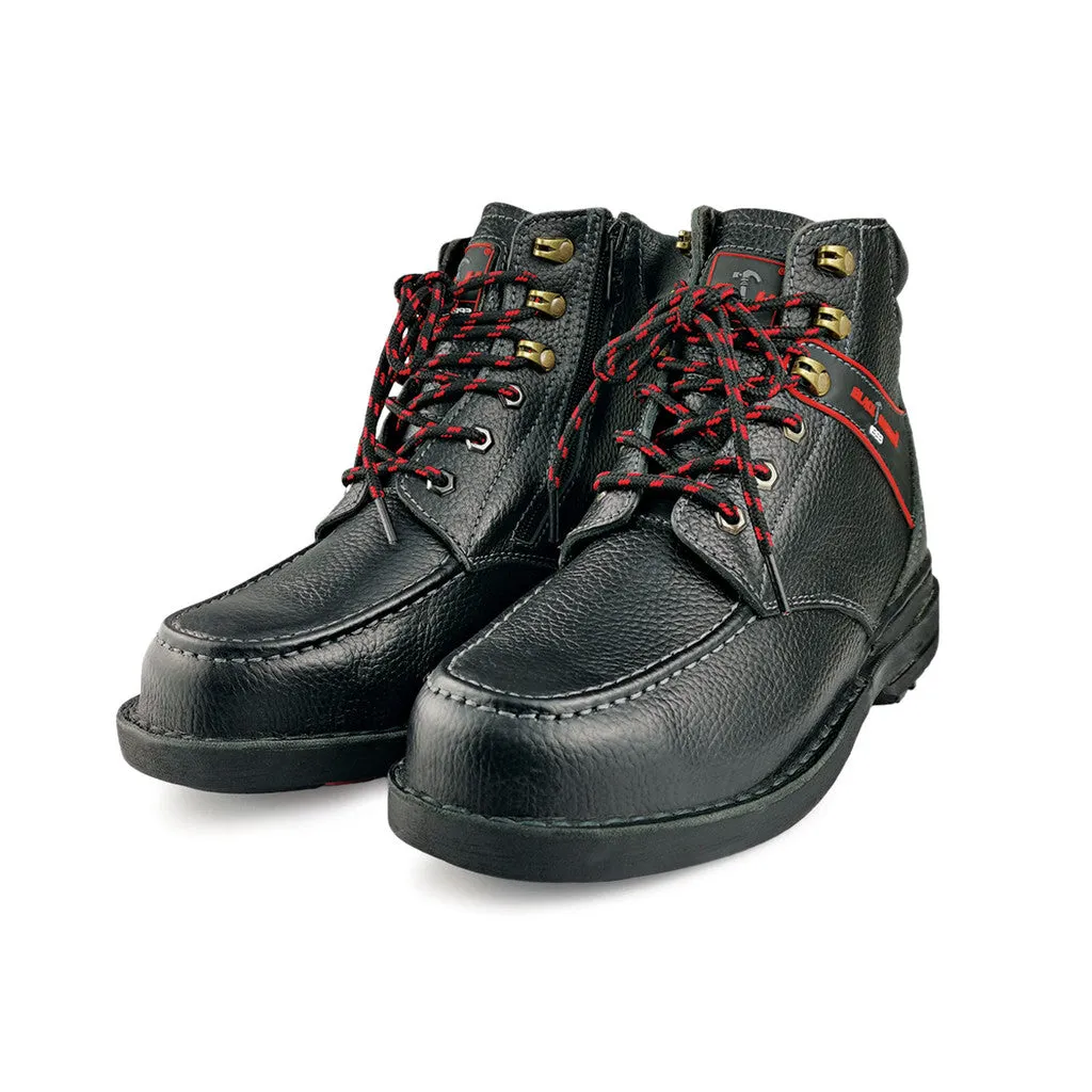 Black Hammer Men Mid Cut with Shoelace Safety Shoe BHS-26619