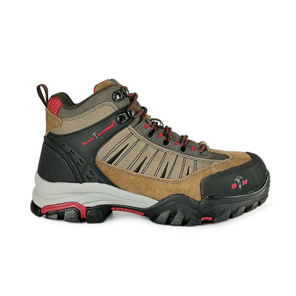 Black Hammer Trek II Men Mid Cut Safety Shoes BHS201604