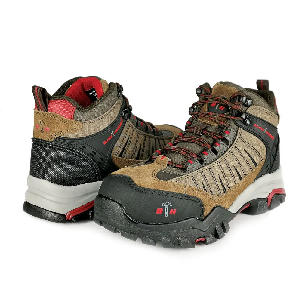 Black Hammer Trek II Men Mid Cut Safety Shoes BHS201604