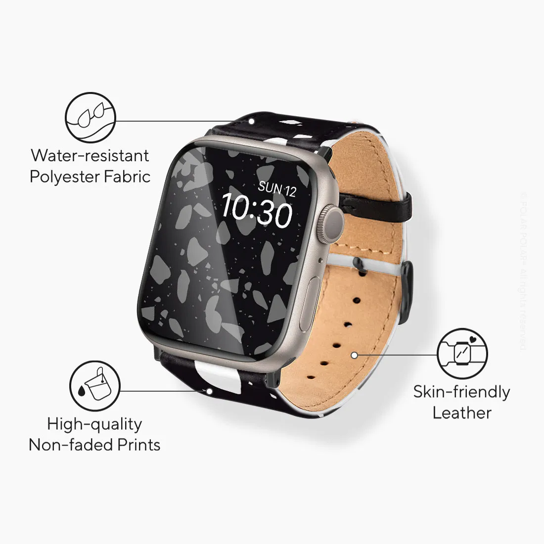 Black Rocky Road Terrazzo - Apple Watch Band
