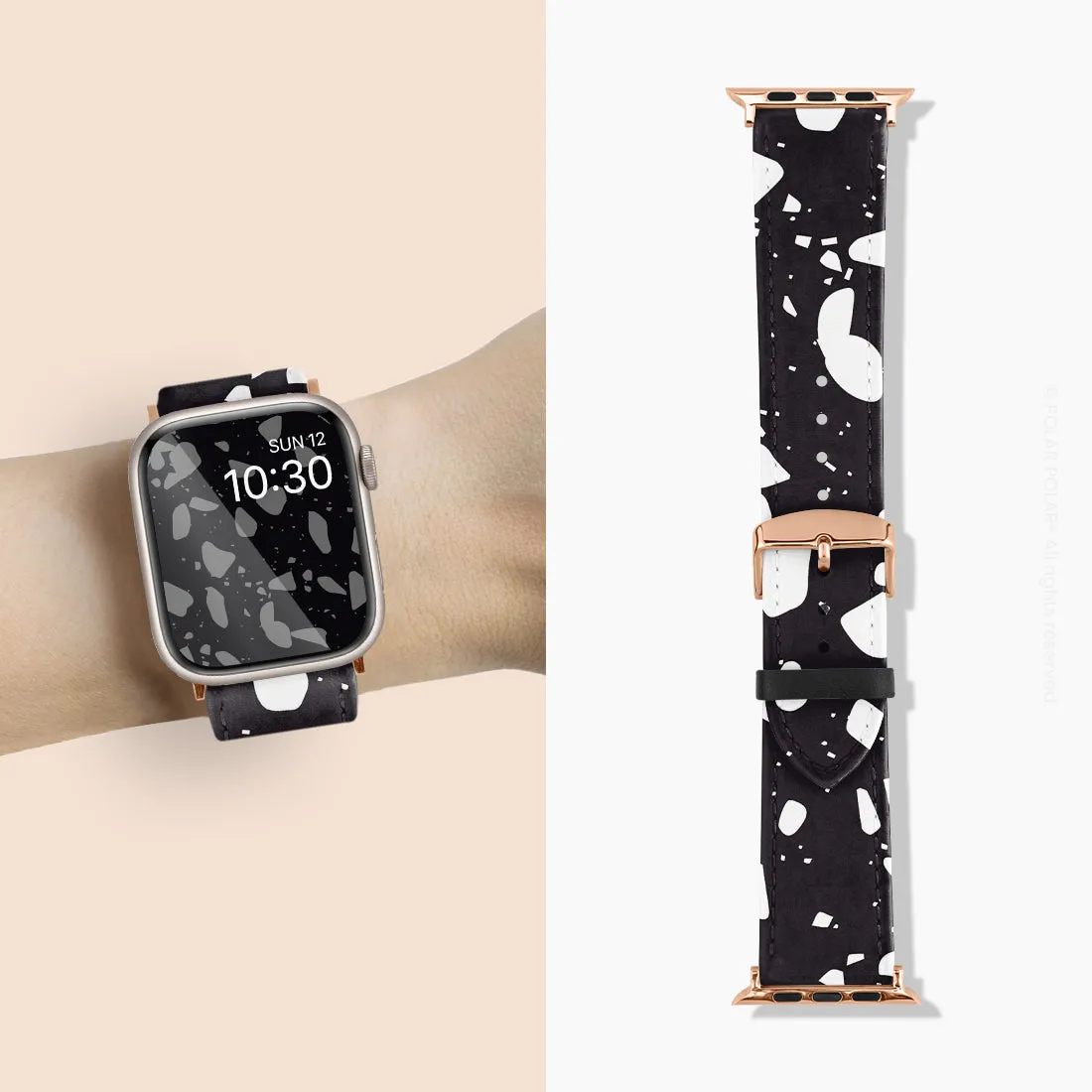 Black Rocky Road Terrazzo - Apple Watch Band