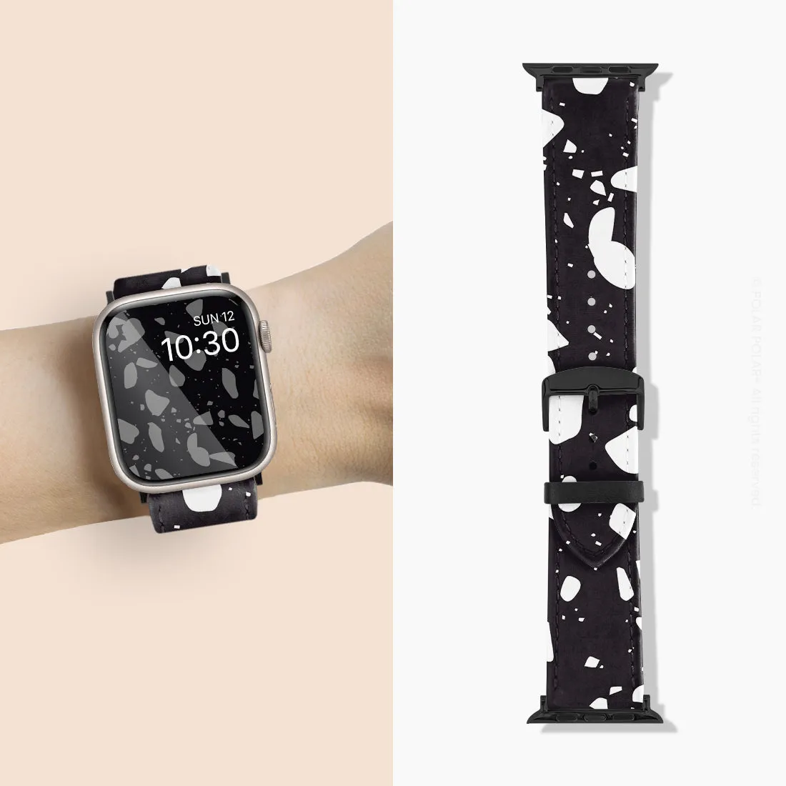 Black Rocky Road Terrazzo - Apple Watch Band