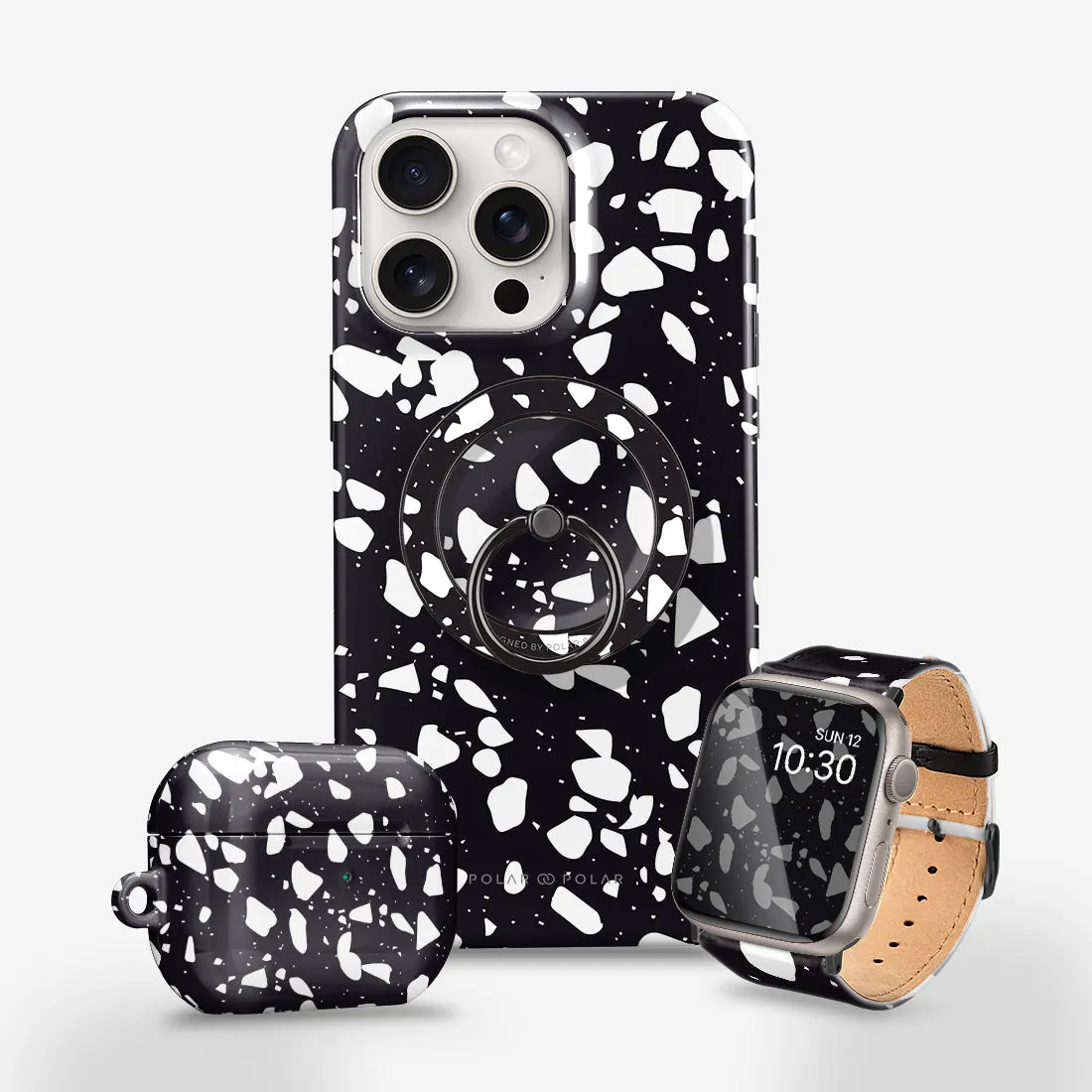 Black Rocky Road Terrazzo - Apple Watch Band