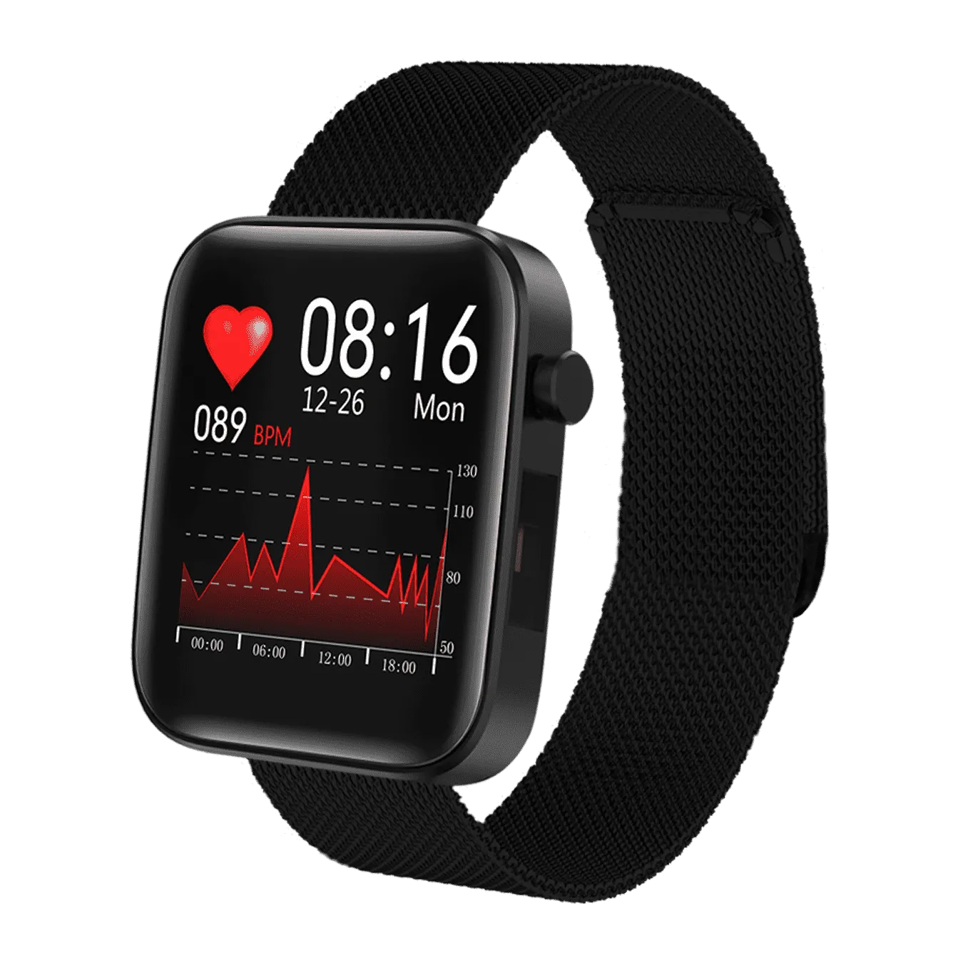 Black Stainless Steel Watch Band