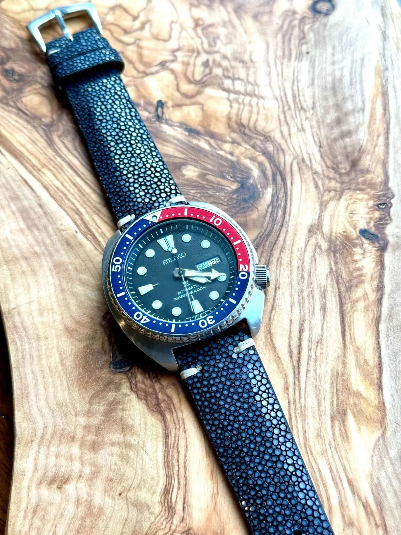 Black Stingray Watch Band