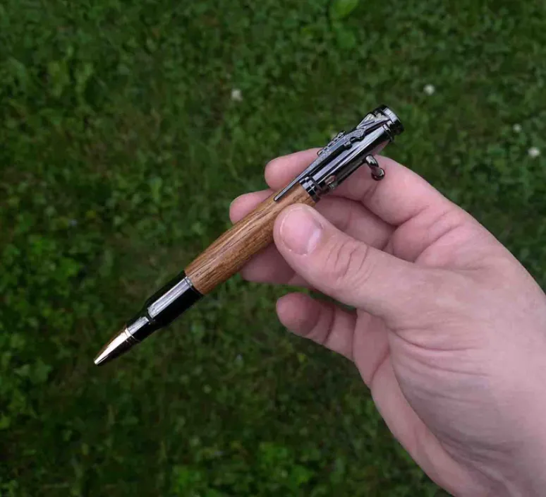Bolt Action - Cherry Wood Ballpoint Pen