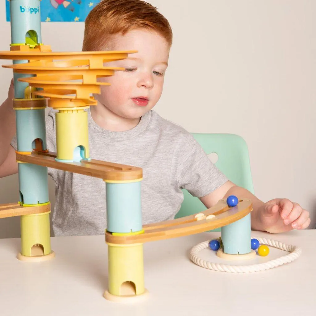 Boppi Wooden Bamboo Marble Run - Starter Pack