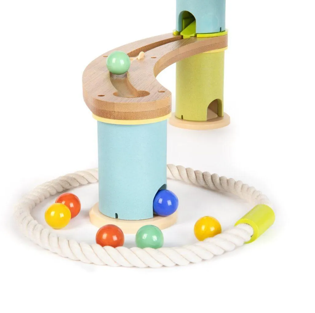 Boppi Wooden Bamboo Marble Run - Starter Pack