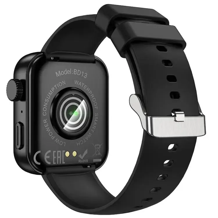 BOROFONE BD13 Smart Sports Watch, 1.83 inch Screen, Support BT Call(Black)