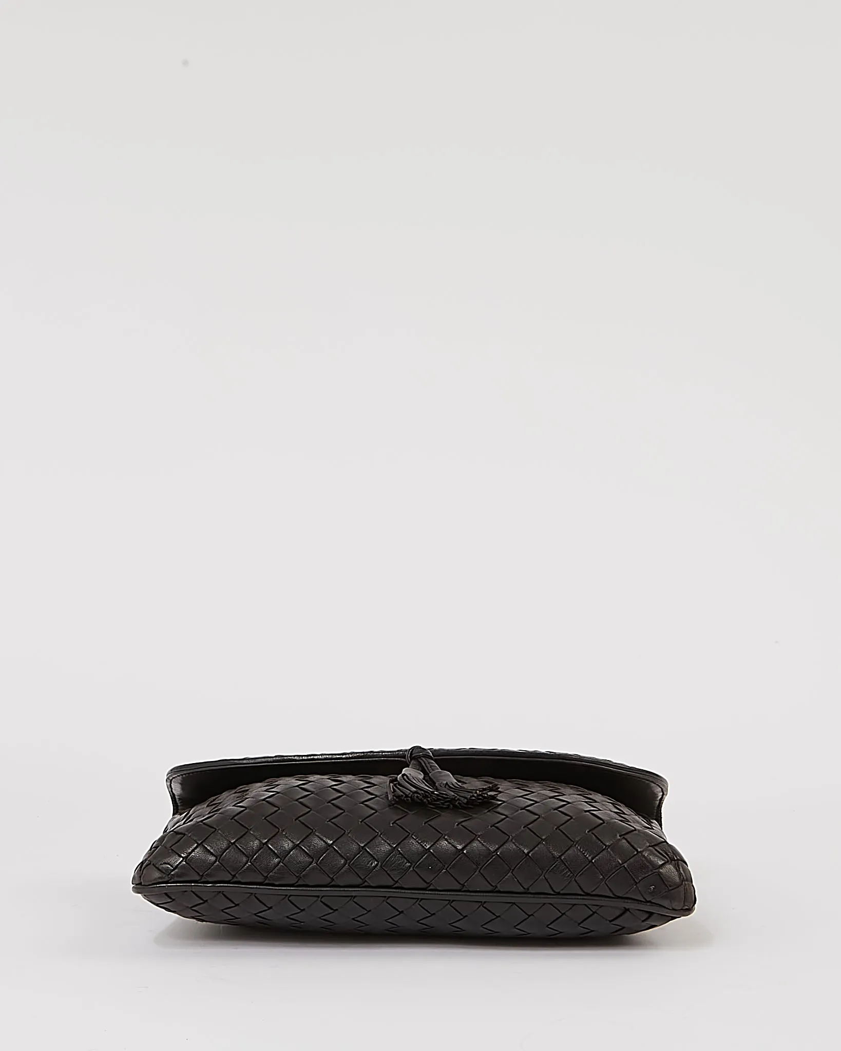 Bottega Veneta Black Intrecciato Leather Shoulder Bag