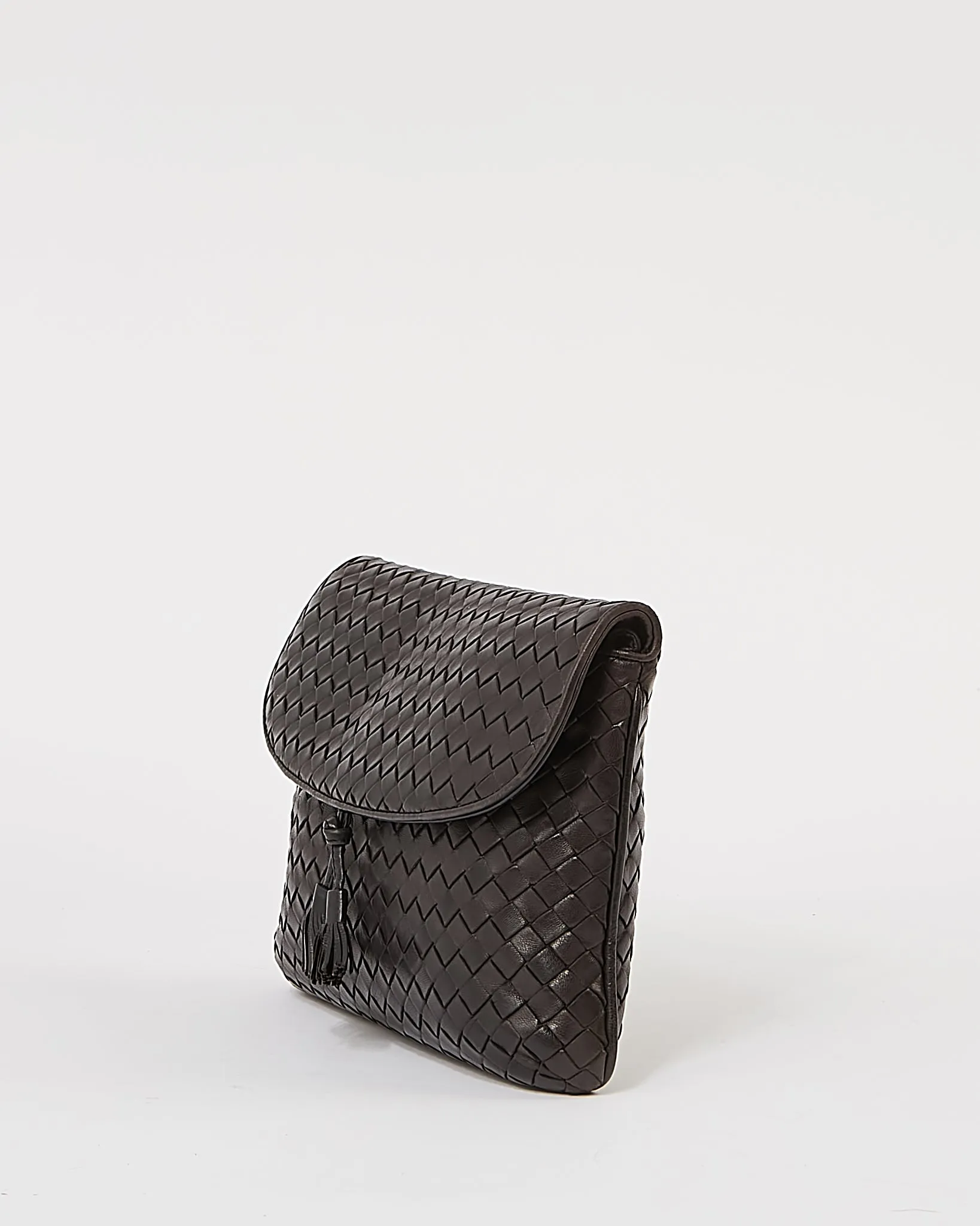 Bottega Veneta Black Intrecciato Leather Shoulder Bag