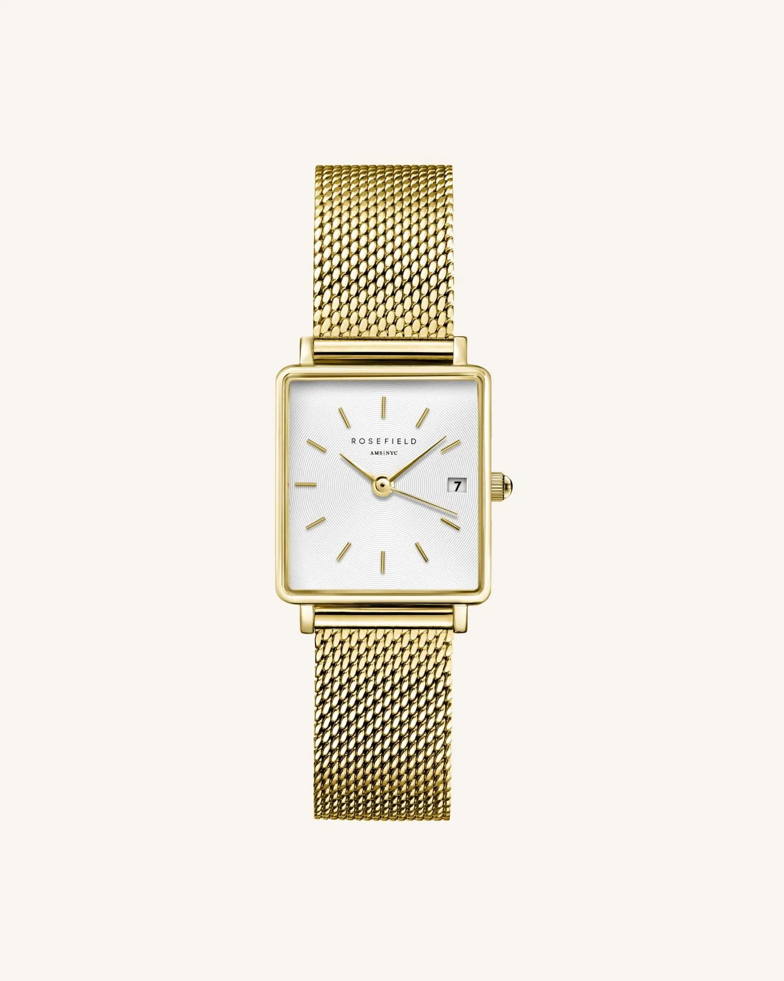 Boxy XS Gold Mesh - Engraved