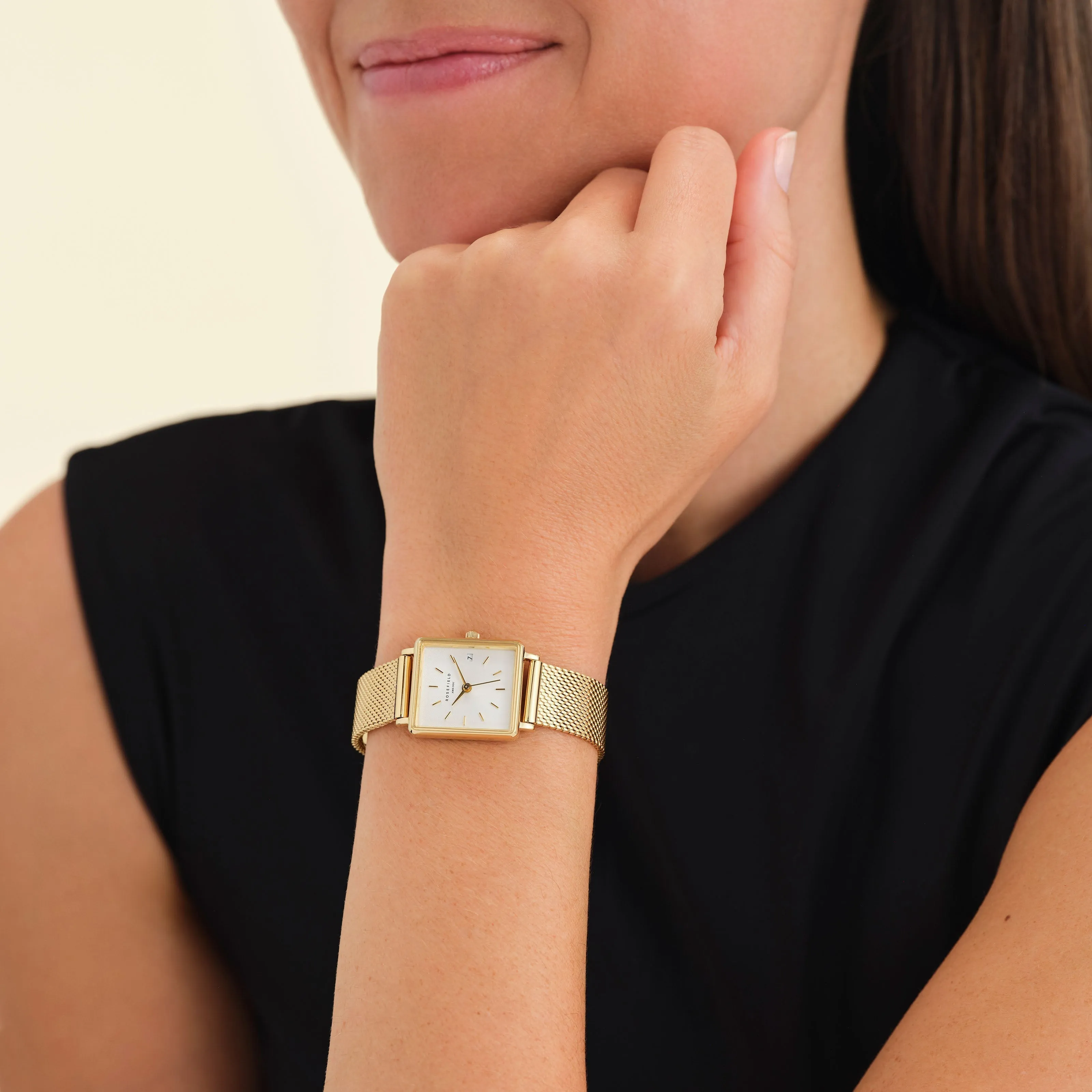 Boxy XS Gold Mesh - Engraved