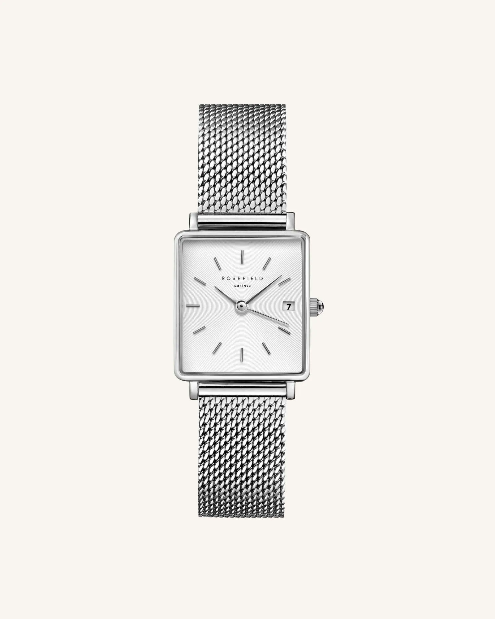 Boxy XS Silver Mesh