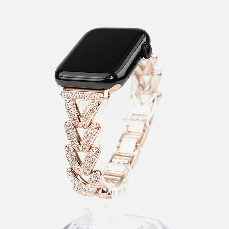 Bracelete com Zircônia Cúbica para Apple Watch