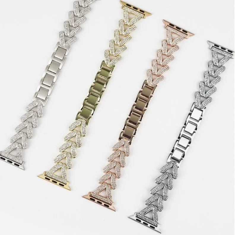 Bracelete com Zircônia Cúbica para Apple Watch