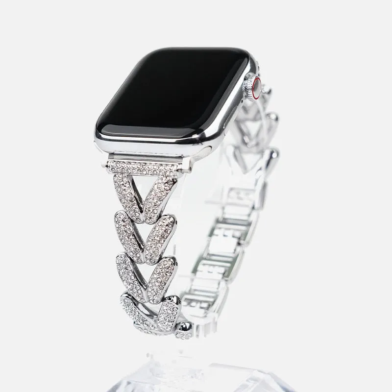 Bracelete com Zircônia Cúbica para Apple Watch